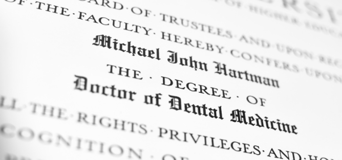 Diploma for Michael John Hartman.